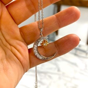 Moon and star pendant